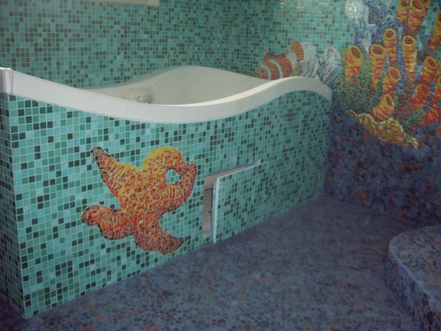 Мозаика камушки для ванных комнат