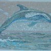 Мозаичное панно дельфин